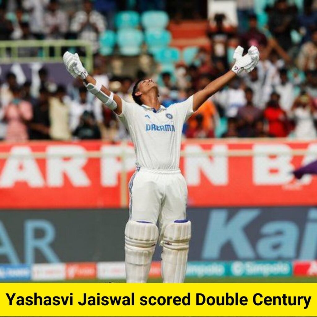 Yashasvi Jaiswal scored double century