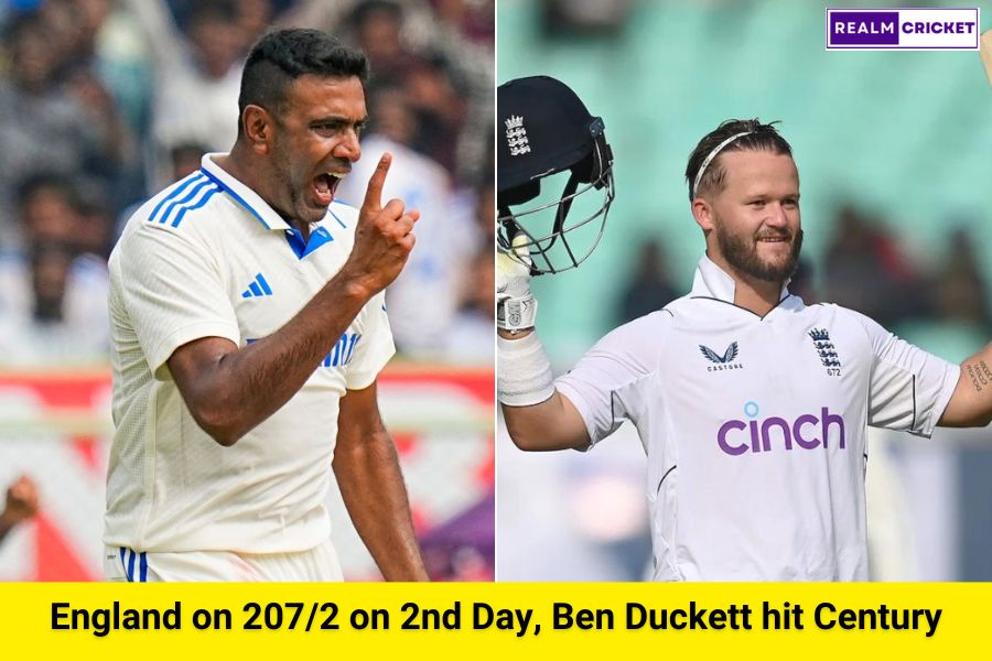 England on 207/2 on 2nd Day, Ben Duckett hit Century