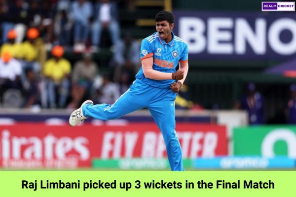 Raj Limbani picked up 3 wickets in the Final Match