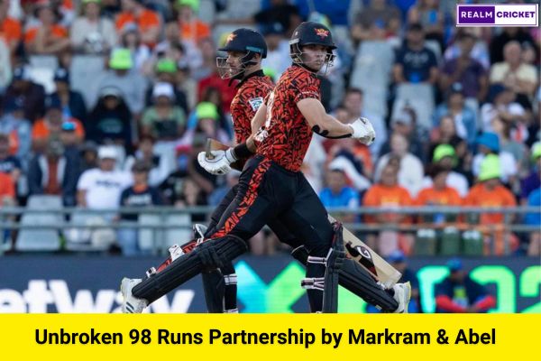 Unbroken 98 Runs Partnership by Markram & Abel  