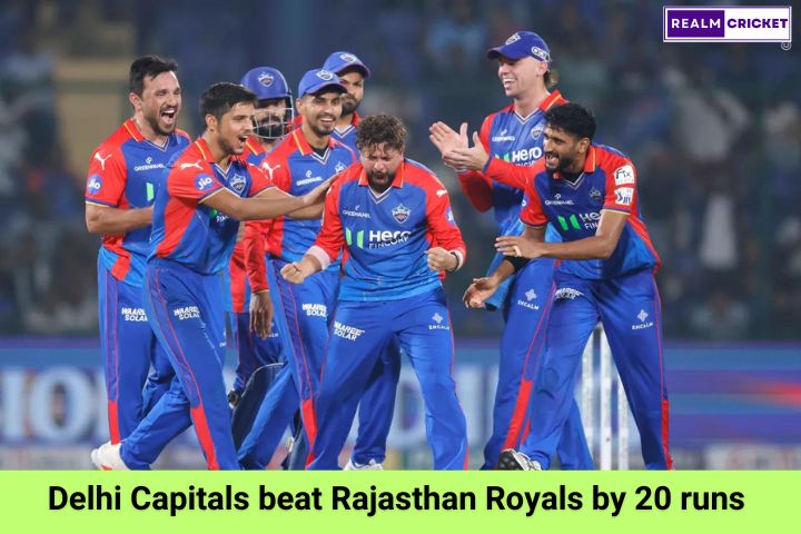 Delhi Capitals beat Rajasthan Royals by 20 runs